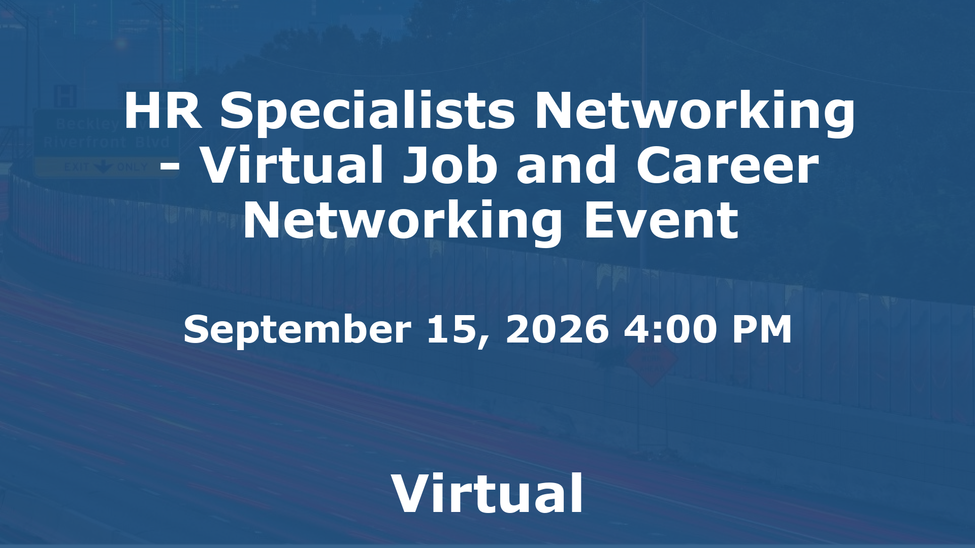 HR Specialists Networking - Virtual Job and Career Networking Event event image